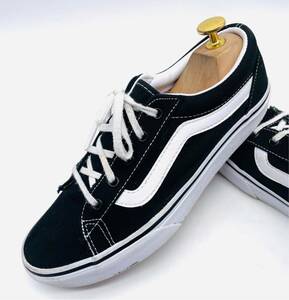 衝撃プライス！最強スタメンの1足！【VANS ヴァンズ】オールドスクール 上質キャンバススニーカー！ブラック×ホワイト jp24.5cm！9.17