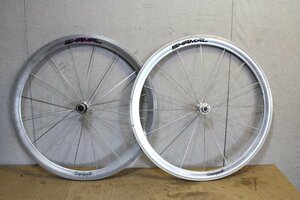 超希少!! 銀シャマ!!○Campagnolo カンパニョーロ SHAMAL カンパフリー 8s対応 クリンチャー ホイールセット 難あり