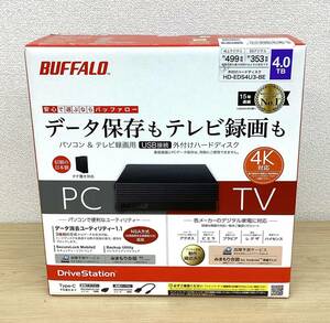 BUFFALO バッファロー 外付け ハードディスク HDD HD-EDS4U3-BE 4.0TB 4.0テラ 4K 対応 kyid11687K