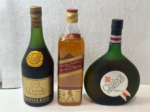 古酒 セット Chabot EXTRA Armagnac シャボー エクストラ Johnnie Walker Scotch Whisky ジョニーウォーカー 赤ラベル Dorville NAPOLEON