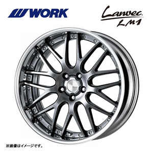 送料無料 ワーク Lanvec LM1 FULL REVERSE DEEP RIM Odisk 9J-19 +72～15 5H-100 (19インチ) 5H100 9J+72～15【2本セット 新品】