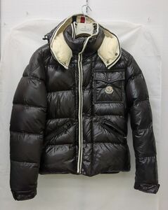 MONCLER モンクレール ブランソン ダウンジャケット サイズ1 ブラウン 41355/50/68950 フード付き メンズ　 モルドバ製◆3107/SBS通り店