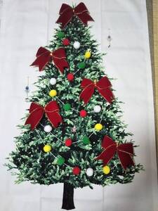 クリスマスツリー☆壁飾り☆タペストリー☆ハンドメイド