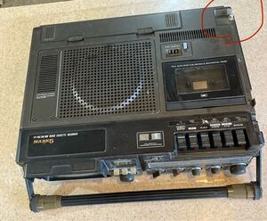 HITACHI(日立) MARK5 TV-FM/AM STEREO RADIO CASSETTE RECORDER ラジカセ 昭和レトロ オーディオ機器