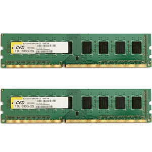 CFD elixir PC3-10600U (DDR3-1333) 2GB x 2枚組 合計4GB DIMM デスクトップパソコン用 M2Y2G64CB8HC5N-CGの2枚組