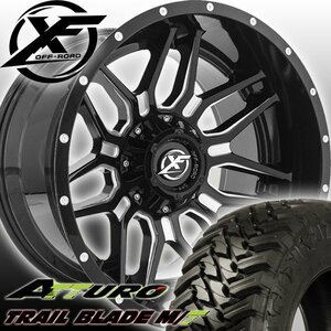 20x12J TJ JK JLラングラー XF OFFROAD XF222 20インチマッドタイヤホイール ATTURO TRAIL BLADE MT 285/50R20 33x12.50R20 35x12.50R20