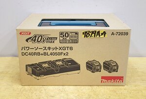 7829A24 未使用 makita マキタ パワーソースキットXGT6 A-72039 DC40RB+BL4050F×2 2口急速充電器 バッテリー 電動工具