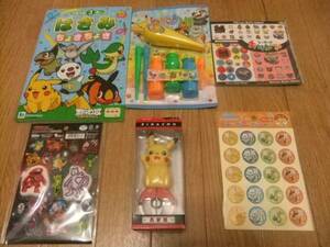 新品ポケモン★文房具＆しゃぼん玉など６点セット　A