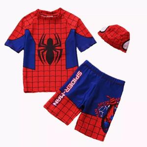 スパイダーマン 子供水着 3点セット 110cm　男の子 ボーイズ キッズ