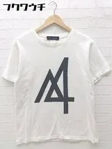 ◇ ATSUSHI NAKASHIMA アツシナカシマ プリント 半袖 Tシャツ カットソー サイズM ホワイト メンズ  【1002802226489】