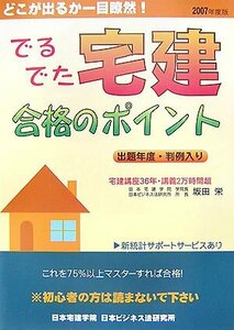 [A11067439]でるでた宅建合格のポイント 2007年度版