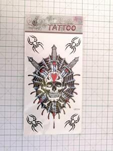 *◆ TATTOO シール タトゥー 刺青 入墨 ドクロ 蜘蛛 ハート 骸骨 ◆