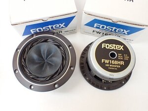 【未使用開封品】 FOSTEX フォステクス 16cmウーファーユニット FW168HR ペア 説明書/元箱付き □ 70E6C-4