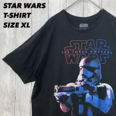 ムービー映画Tシャツ古着　スターウォーズSTAR WARSプリントTシャツ黒XL