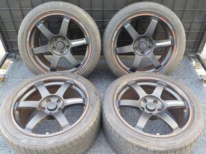 5H■RAYS　VOLKRACING　TE37　SAGATA アルミホイール 18インチ 245/80R18 4本■