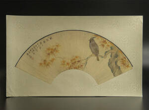 蒋延锡 （款） 花鳥 扇面 鏡心 模写 古画 中国 絵画