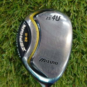 【おまけ付き！】ミズノ　MIZUNO　ZEPHYR　ZM-01　4U　25°　右　ヘッドカバー付き　U0001