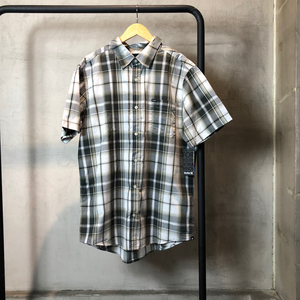 Hurley S/S SHIRT ”OMBRE” Mサイズ 半袖シャツ ハーレー 茶 黒 チェック