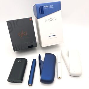 【まとめ売り/通電◯】 電子タバコ 3点セット IQOS 3 DUO アイコス 2点 glow グロー 1点 喫煙具 箱