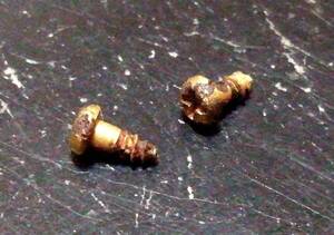 ☆Gibson RodCover Screws 1950s☆GOLD☆ロッドカバーのスクリュー1950年代☆☆2個セット☆中古貴重品 grscg_c