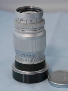 ★LEICA Elmar 9cm f4 エルマー 90mm Ernst Leitz Wetzlar Leica ライカ Lマウント 124万番台 社外品Mアダプター付 1955年★