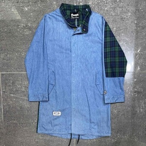 EXAMPLE DENIM MOD COAT Lサイズ エグザンプル デニムモッズコート