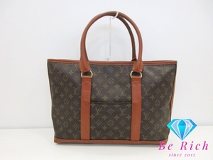 ルイ ヴィトン LOUIS VUITTON モノグラム ウィークエンド PM M42425 LV 茶 PVC レザー トート ショルダー 【中古】【送料無料】bk8738