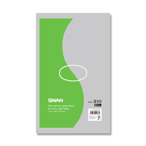 SWAN 規格ポリ袋 0.03mm厚 No.310(10号) 【紐なし】 100枚