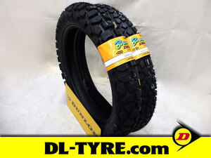 A価格 [前後セット] DUNLOP 新品 D605 2.75-21 120/80-18 [セロー225]