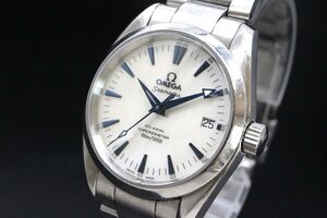 【ト石】☆稼働品☆ OMEGA オメガ Seamaster Aqua Terra 2500 シーマスター アクアテラ CO-AXIAL 自動巻き メンズ AF122EWH71