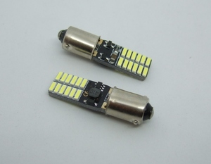 ＜2個セット＞　小型（９ｍｍ） LED球　メーターパネル・サイドマーカー・ライセンスライト用　(BA9S) 白色・6000K 　 LEDS93W-002