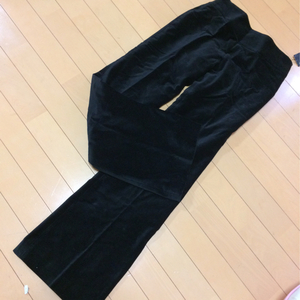 新品◆ミッシュマッシュ◆ベルベットパンツ◆38ブラックMISCH MASCH