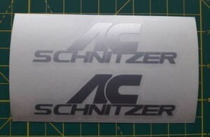 海外　限定品　送料込み ACシュニッツァー BMW AC Schnitzer Silver 150mm 2枚セット カッティング　　ステッカー