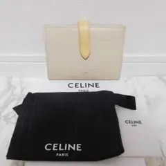 美品 CELINE セリーヌ ミディアム ストラップウォレット 二つ折り財布