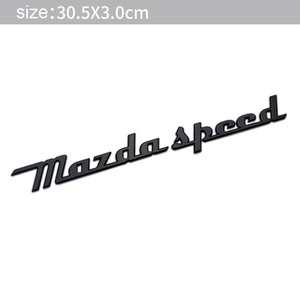 【送料込み】MAZDASPEED (マツダスピード) 3D ブラック メタル レトロ エンブレム A ステッカー マツダ CX3 CX5 CX8 RX7 アクセラ デミオ