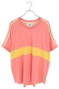 アディダス ウェールズボナー Tシャツ サイズ:2XL パネルボーダーTシャツ 中古 BS99