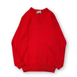 80s COMME des GARCONS HOMME VNeck wool Knit Vネックウールニット 銀タグ コムデギャルソンオム 店舗受取可