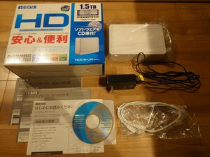 アイオーデータ 外付けハードディスク 1.5TB HDCS-U1.5R2 HDD I-O DATA