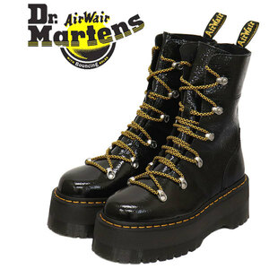 Dr.Martens (ドクターマーチン) WMS 27788001 GHILANA MAX パテントレザー レディース ブーツ BLACK UK4-約23.0cm