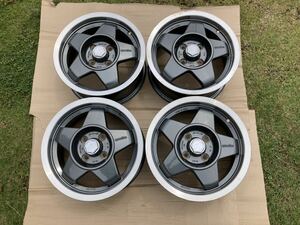 speedline SL371 スピードライン 14インチ PCD100 4穴 6J +38 ハブ径約58mm 4本セット golf ゴルフ 当時物