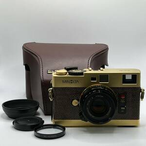 MINOLTA CLE GOLD LIMITED / M-ROKKOR 40mm f2 ミノルタ スチルカメラ生産300万台達成記念 昭和59年6月12日発売 販売台数300台限定