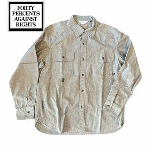 forty percents fpar シャツ　長袖　shirt