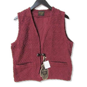 未使用 BY GLAD HAND バイグラッドハンド ベスト BYGH-19-SS-12 ISLAND VEST アイランド ジレ コットン バーガンディ S 27106769