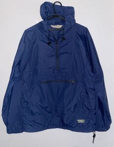 L.L.Bean ネイビー ヴィンテージ 80s 90s USA製 ハーフジップ ナイロン アノラックパーカー プルオーバー メンズ 長袖 アノラック パーカー