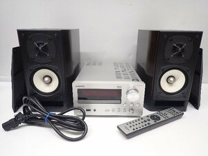 ONKYO/オンキョー ネットワークCDレシーバー CR-N765/2wayスピーカー D-112EXT(B) ペア ミニコンポ リモコン付 ∩ 6E302-1