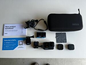 GoPro HERO9 BLACK ゴープロ MAXレンズモジュラー付(標準レンズあり)純正バッテリー×2個