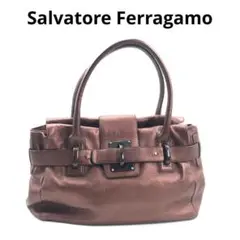 Salvatore Ferragamo フェラガモ ブロンズ トートバッグ