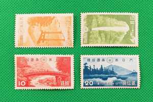 日光国立公園/4種完品/1938年/良品/ヒンジ無/シワ無/裏糊艶良好/第1次国立公園シリーズ/カタログ価格7,300円/№827