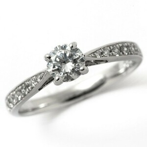 婚約指輪 プロポーズ用 エンゲージリング ダイヤモンド プラチナ 0.2カラット 鑑定書付 0.208ct Fカラー SI2クラス 3EXカット H&C DGL