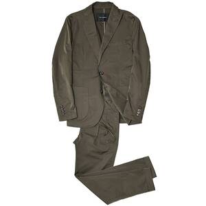 LEON掲載 定価11.6万 1piu1uguale3 STRETCH SHAKASHAKA EASY JACKET&SLACKS Ⅲ カーキ シャカシャカジャケット セットアップスーツwjk akm